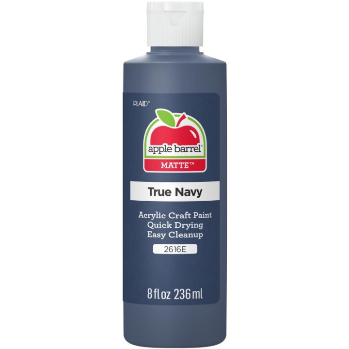Apple Barrel Acrylic Paint Matte, 8oz., True Navy