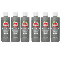 Apple Barrel Acrylic Paint Matte, 8oz., Pewter Gray, Pack of 6