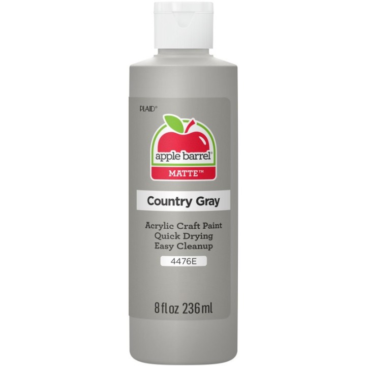 Apple Barrel Acrylic Paint Matte, 8oz., Country Gray