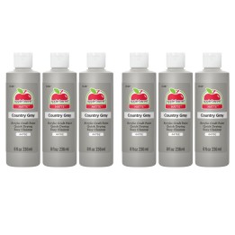 Apple Barrel Acrylic Paint Matte, 8oz., Country Gray, Pack of 6
