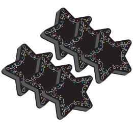 Ashley Productions® Magnetic Whiteboard Erasers, Star Chalk, Pack of 6