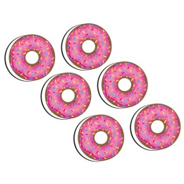 Ashley Productions® Magnetic Whiteboard Erasers, DonutFetti®, Pack of 6