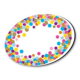 Ashley Productions® Magnetic Whiteboard Eraser, Oval Confetti