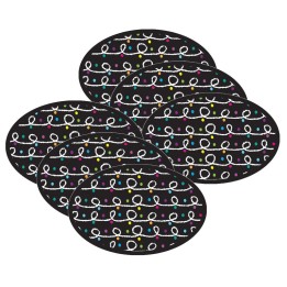 Ashley Productions® Magnetic Whiteboard Eraser, Color Chalk Loops, Pack of 6