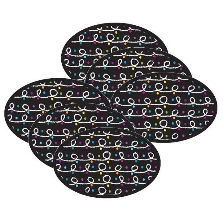 Ashley Productions® Magnetic Whiteboard Eraser, Color Chalk Loops, Pack of 6