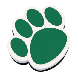 Ashley Productions® Magnetic Whiteboard Eraser, Green Paw