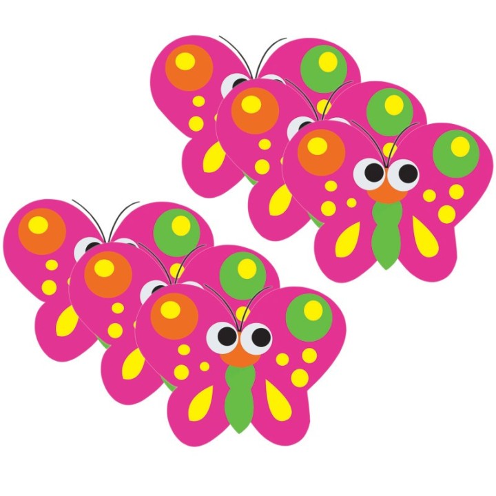 Ashley Productions® Magnetic Whiteboard Eraser, Butterfly, Pack of 6