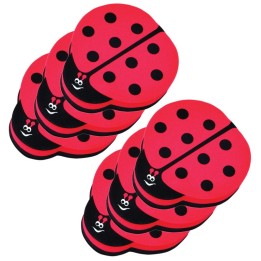Ashley Productions® Magnetic Whiteboard Eraser, Ladybug, Pack of 6