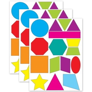 Ashley Productions® Math Die-Cut Magnets, Shapes, 16 Per Pack, 3 Packs