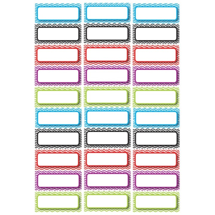 Ashley Productions® Die-Cut Magnetic Foam Color Chevron Labels/Nameplates, Pack of 30