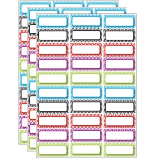 Ashley Productions® Die-Cut Magnetic Foam Color Chevron Labels/Nameplates, 30 Per Pack, 3 Packs