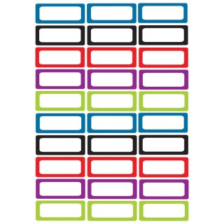 Ashley Productions® Die-Cut Magnetic Foam Assorted Color Labels/Nameplates, Pack of 30