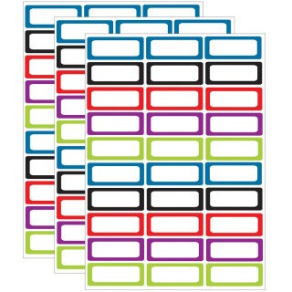 Ashley Productions® Die-Cut Magnetic Foam Assorted Color Labels/Nameplates, 30 Per Pack, 3 Packs