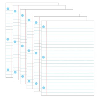 Ashley Productions® Magnetic Notebook Page, 8-1/2" x 11", Pack of 6