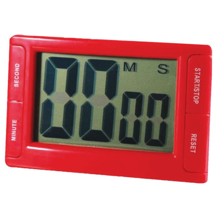 Ashley Productions® Big Red Digital Timer 3.75" x 2.5" with Magnetic Backing and Stand