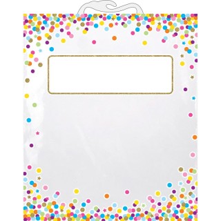 Ashley Productions® Hanging Confetti Pattern Storage/Book Bag, 10.5" x 12.5"