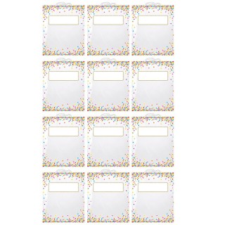 Ashley Productions® Hanging Confetti Pattern Storage/Book Bag, 10.5" x 12.5", Pack of 12