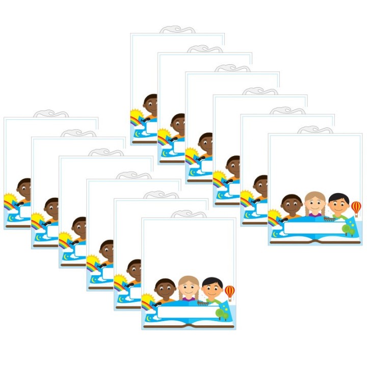 Ashley Productions® Multicultural File Buddy™ Storage Bag, 10.5" x 12.5", Pack of 12