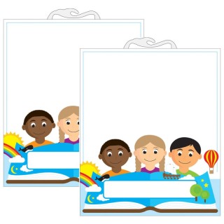 Ashley Productions® Multicultural File Buddy Storage Bag, 10.5" x 12.5", 6 Per Pack, 2 Packs