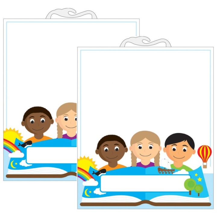 Ashley Productions® Multicultural File Buddy Storage Bag, 10.5" x 12.5", 6 Per Pack, 2 Packs