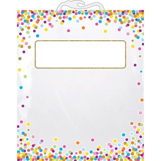 Ashley Productions® Hanging Confetti Pattern Storage/Book Bag, 11" x 16"