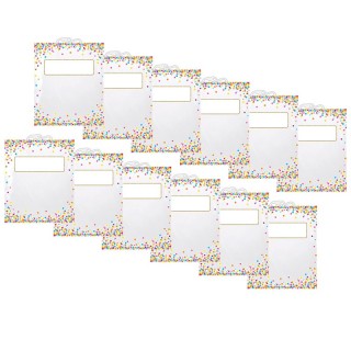Ashley Productions® Hanging Confetti Pattern Storage/Book Bag, 11" x 16", Pack of 12