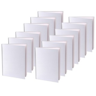Ashley Productions® Hardcover Blank Book 6" x 8" Portrait, White, Pack of 12