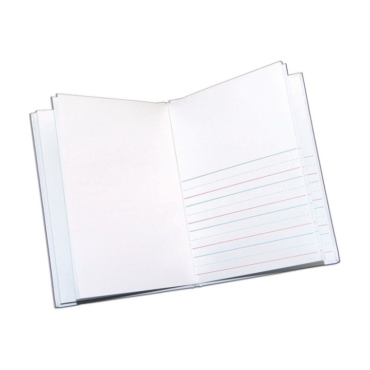 Ashley Productions® Hardcover Blank Book Primary Lined, 6" x 8" Portrait, White