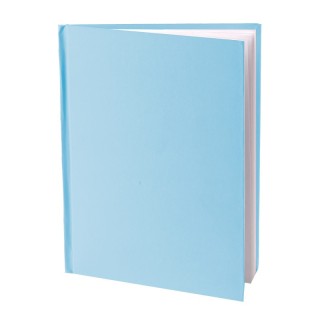 Young Authors Blue Hardcover Blank Book, White Pages, 11"H x 8-1/2"W Portrait, 14 Sheets/28 Pages