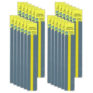 Ashley Productions® Sentence Strip Reading Guides, Yellow, 12 Per Pack, 2 Packs