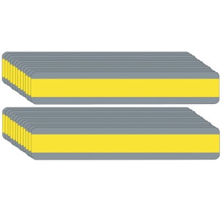 Ashley Productions® Double Wide Sentence Strip Reading Guide, 1-1/4" x 7-1/4", Yellow, Pack of 24