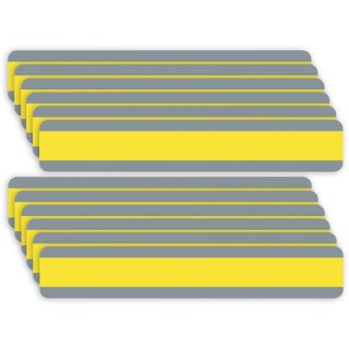 Ashley Productions® Double Wide Sentence Strip Reading Guide, 1-1/4" x 7-1/4", Yellow, Pack of 12