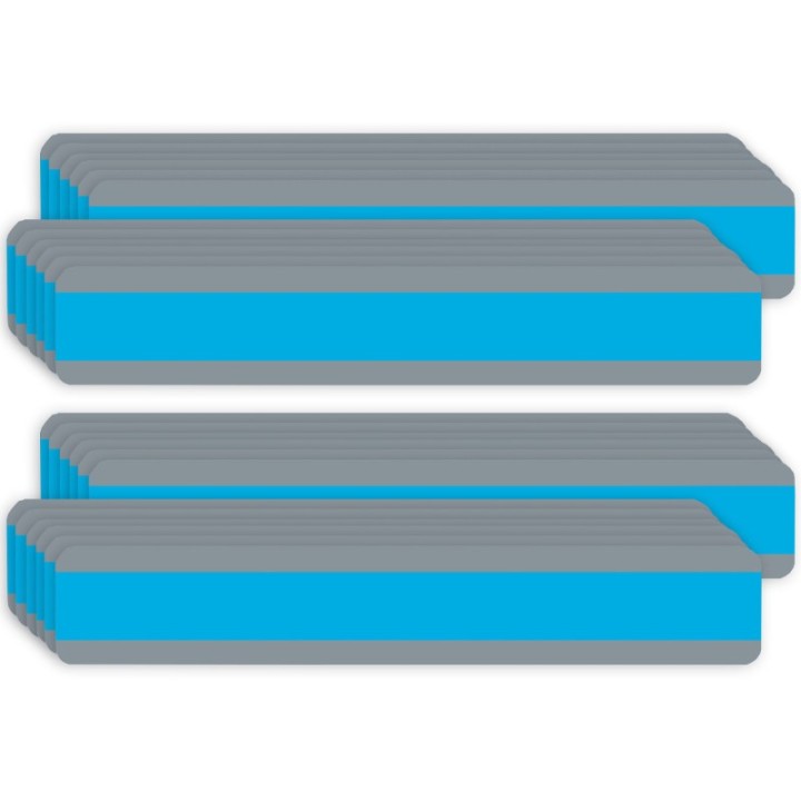 Ashley Productions® Double Wide Sentence Strip Reading Guide, 1-1/4" x 7-1/4", Blue, 12 Per Pack, 2 Packs