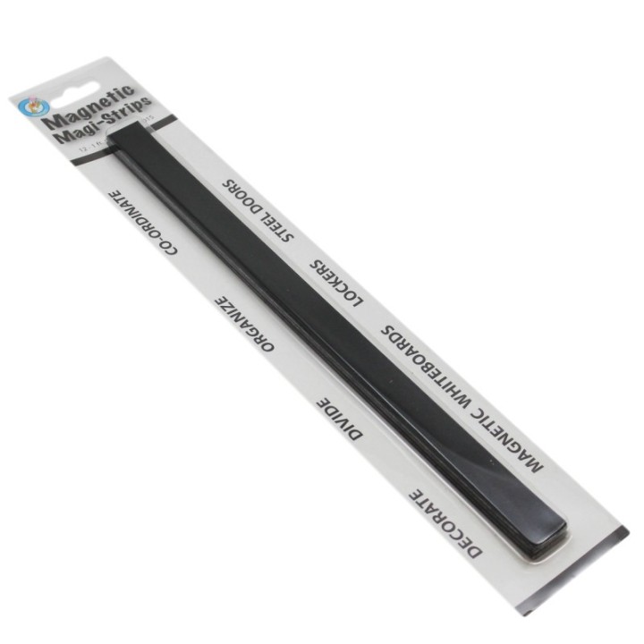Ashley Productions® Magnetic Magi-Strips, Black, 12'