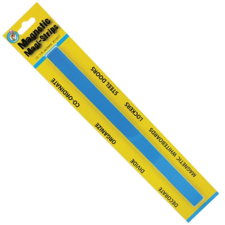 Ashley Productions® Magnetic Magi-Strips, Blue, 12'