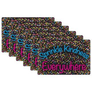 Smart Poly® Computer Mouse Pad, 8" x 10", Sprinkle Kindness Everywhere, Pack of 6