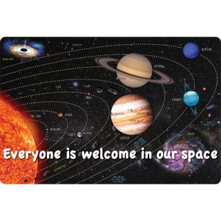 Smart Poly® Computer Mouse Pad, 8" x 10", Everyone is Welcome in our Space