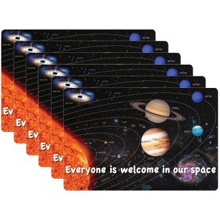Smart Poly® Computer Mouse Pad, 8" x 10", Everyone is Welcome in our Space, Pack of 6