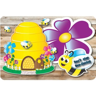 Ashley Productions® The Original Fun Mat® Computer Mouse Pad, 11.75x8 in, Bee-Lieve, Bee Theme
