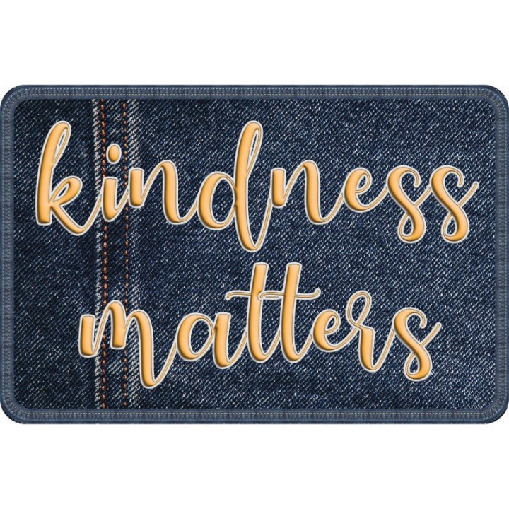 Ashley Productions® The Original Fun Mat® Computer Mouse Pad, 11.75x8 in, Kindness Matters, Denim