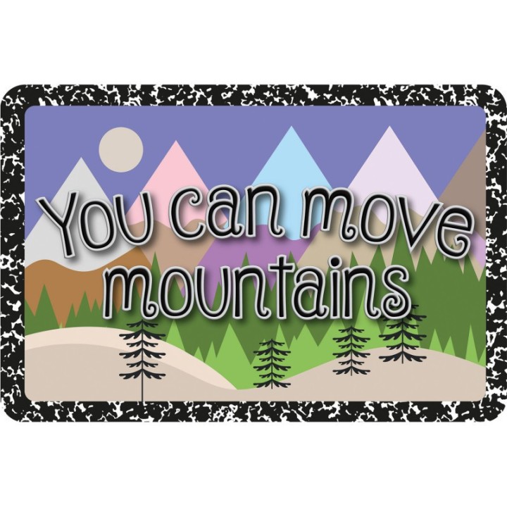 Ashley Productions® The Original Fun Mat® Computer Mouse Pad, 11.75x8 in, You Can Move Mountains