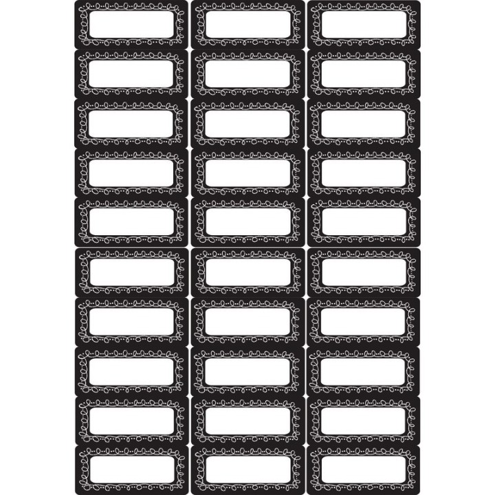Ashley Productions® Die-Cut Magnetic Foam Chalk Loop Labels/Nameplates, 30 Pieces
