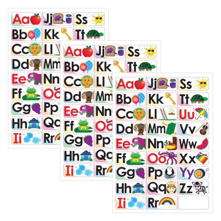 Ashley Productions® ABC Picture Words Double-Sided Magnets, 27 Per Pack, 3 Packs