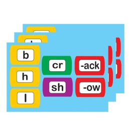 Ashley Productions® Die-Cut Magnetic Foam Word Chunking, 100 Pieces Per Pack, 3 Packs