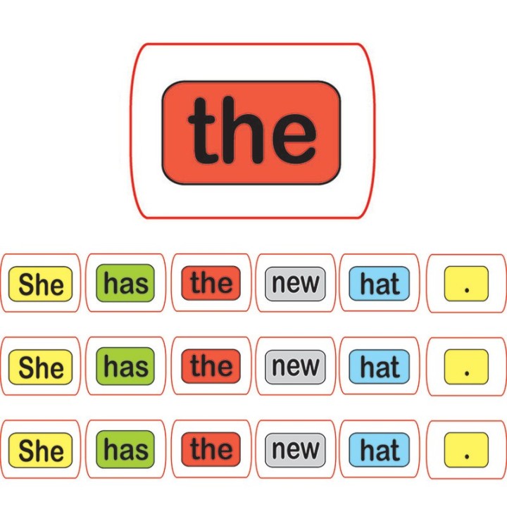 Ashley Productions® Die-Cut Magnetic Foam Sentence Building, 100 Pieces Per Pack, 3 Packs