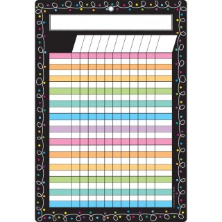 Ashley Productions® Smart Poly™ Chart, 13" x 19", Chalk Dots with Loops Incentive, w/Grommet