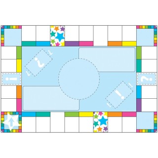 Ashley Productions® Smart Poly™ Chart, 13" x 19", Game Board Squares