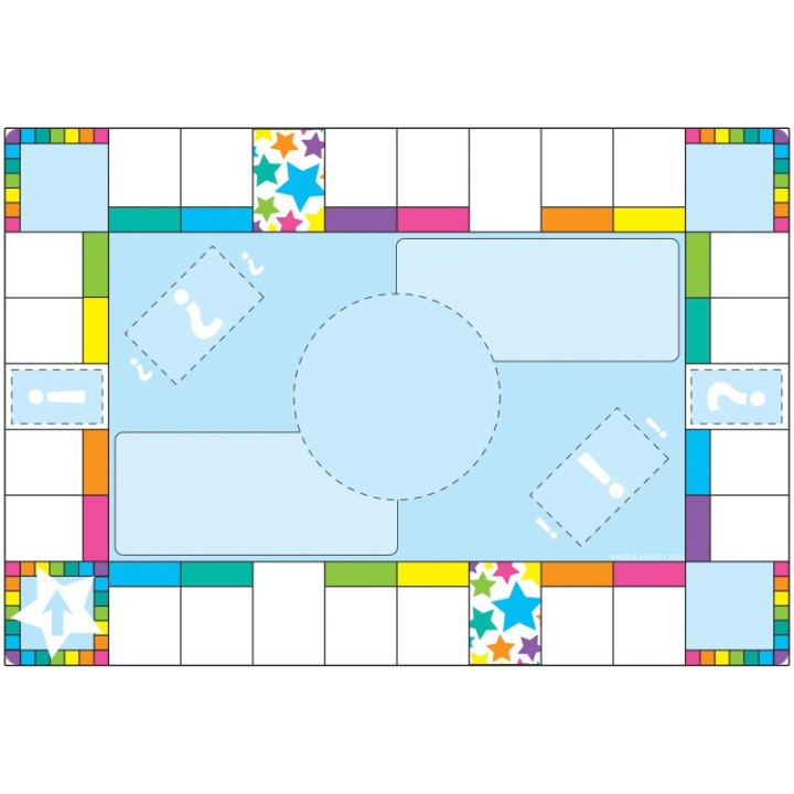 Ashley Productions® Smart Poly™ Chart, 13" x 19", Game Board Squares