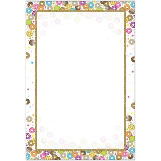 Ashley Productions® Smart Poly® Chart, DonutFetti® Blank, 13" x 19"