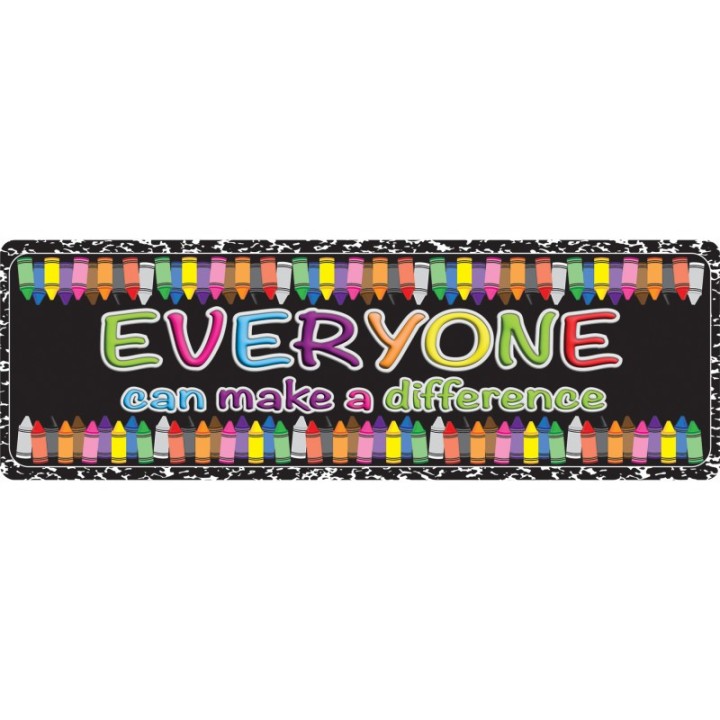 Ashley Productions® The Original Fun Mat™, Mat Runner, 15.5" x 47", Everyone Can make a Difference